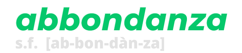 abbondanza