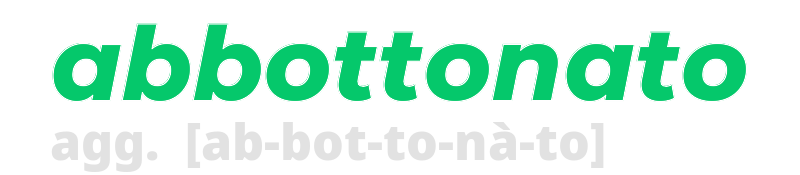 abbottonato