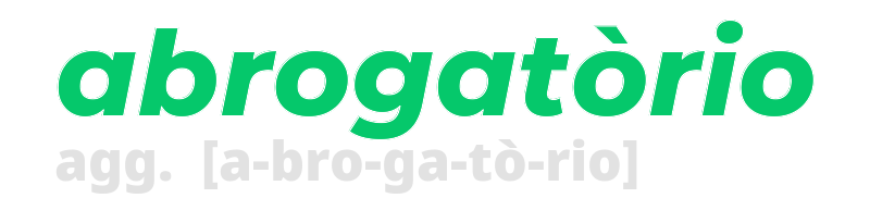 abrogatorio