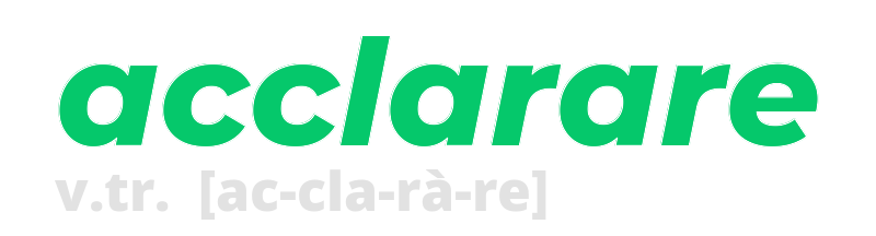 acclarare