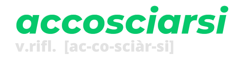 accosciarsi