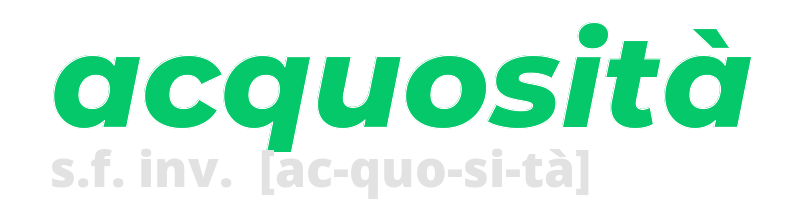 acquosita