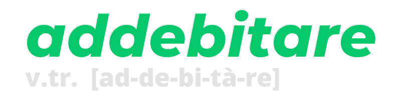 addebitare
