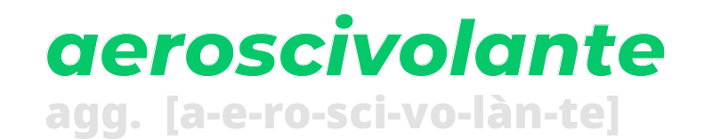 aeroscivolante