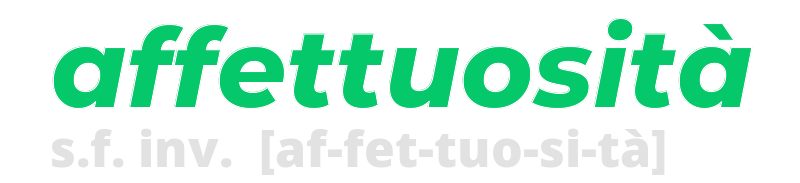 affettuosita