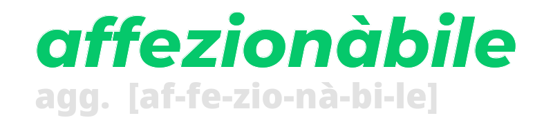 affezionabile