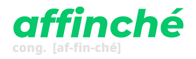 affinche