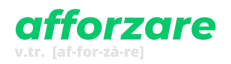 afforzare