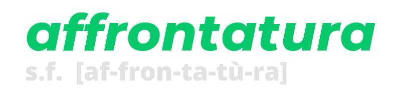 affrontatura