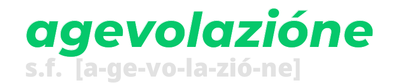 agevolazione