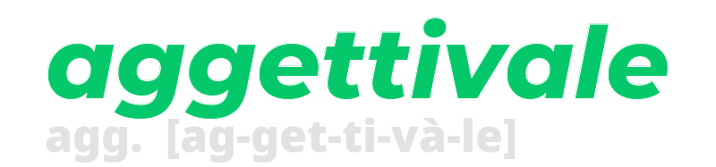 aggettivale