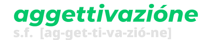 aggettivazione