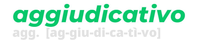 aggiudicativo
