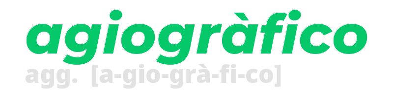 agiografico