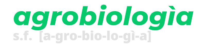agrobiologia