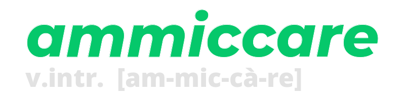 ammiccare