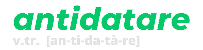 antidatare