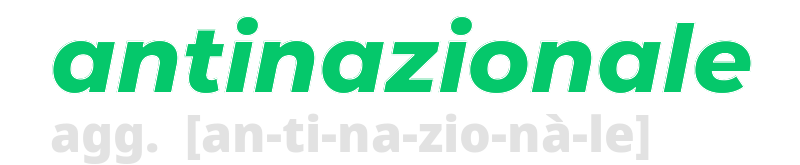 antinazionale