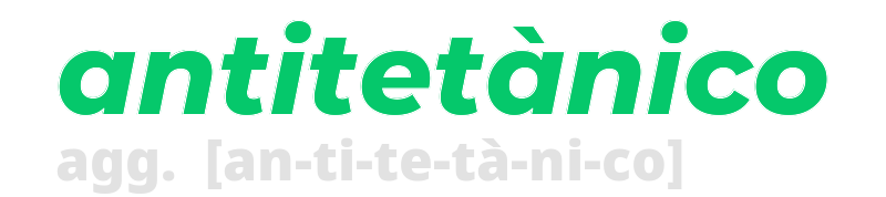 antitetanico