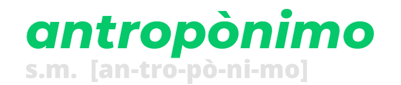 antroponimo