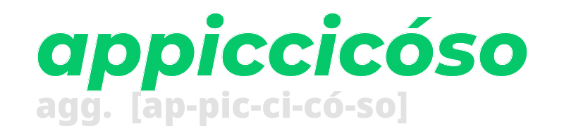 appiccicoso