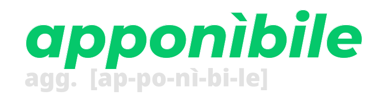 apponibile