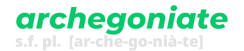 archegoniate