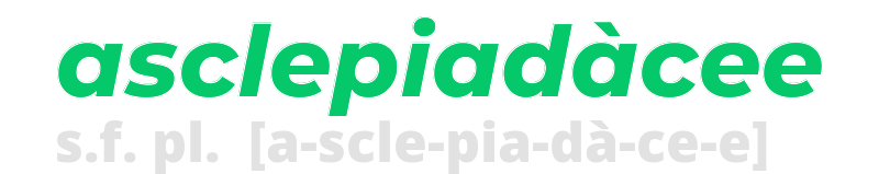 asclepiadacee