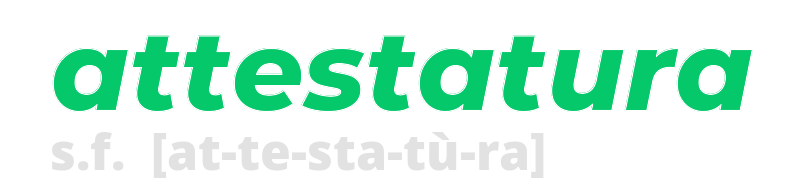 attestatura