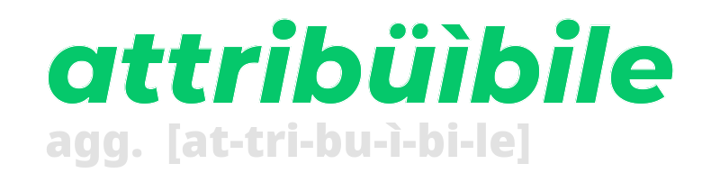 attribuibile