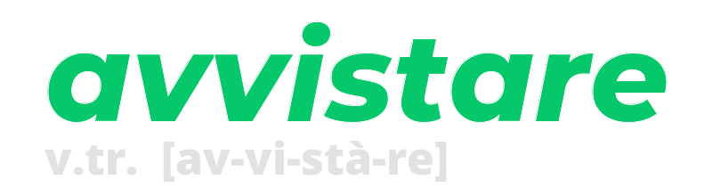 avvistare