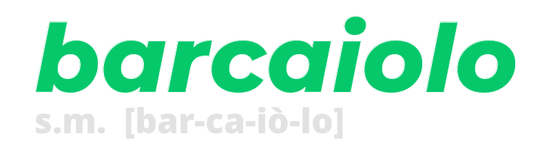 barcaiolo