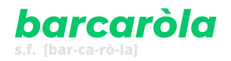 barcarola