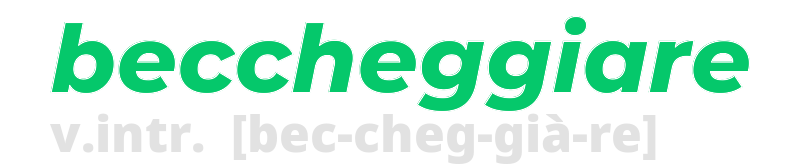 beccheggiare