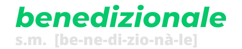 benedizionale