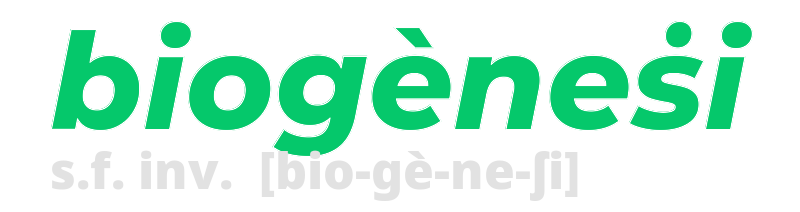 biogenesi