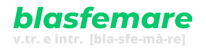 blasfemare