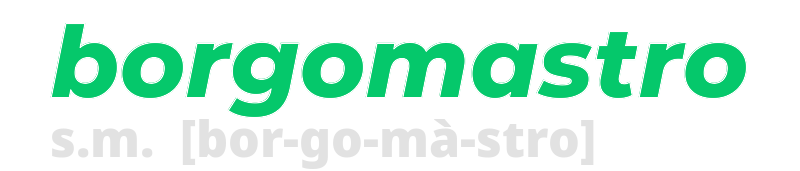 borgomastro