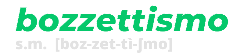 bozzettismo