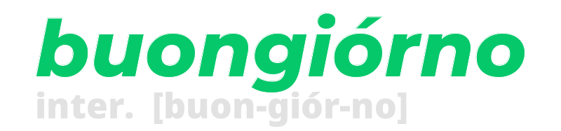 buongiorno