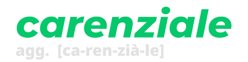 carenziale