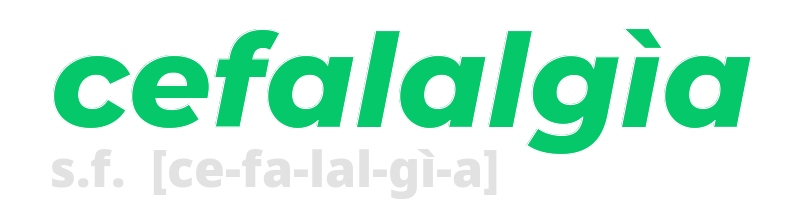 cefalalgia