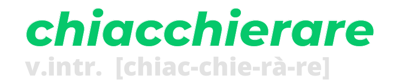 chiacchierare