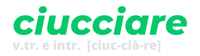 ciucciare