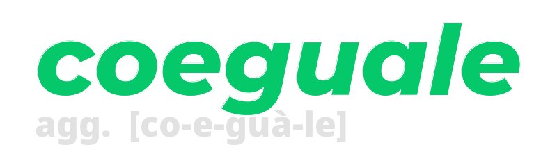 coeguale