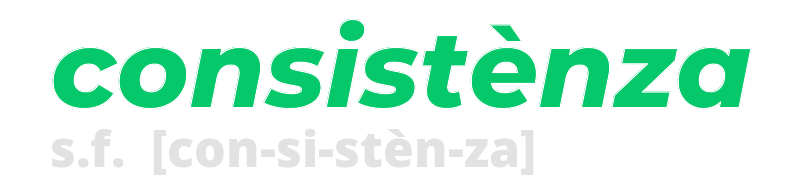 consistenza