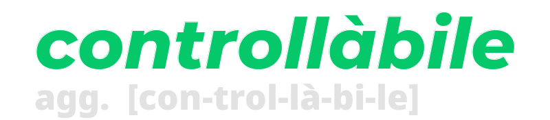 controllabile