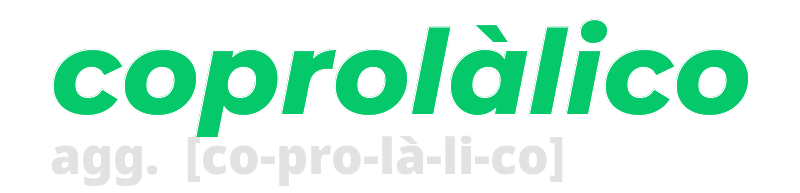 coprolalico