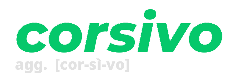 corsivo