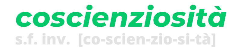 coscienziosita